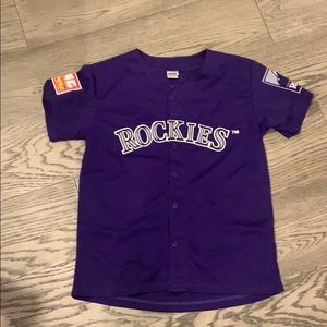 2 Colorado Rockies Kids Fan Club Jerseys- S/M